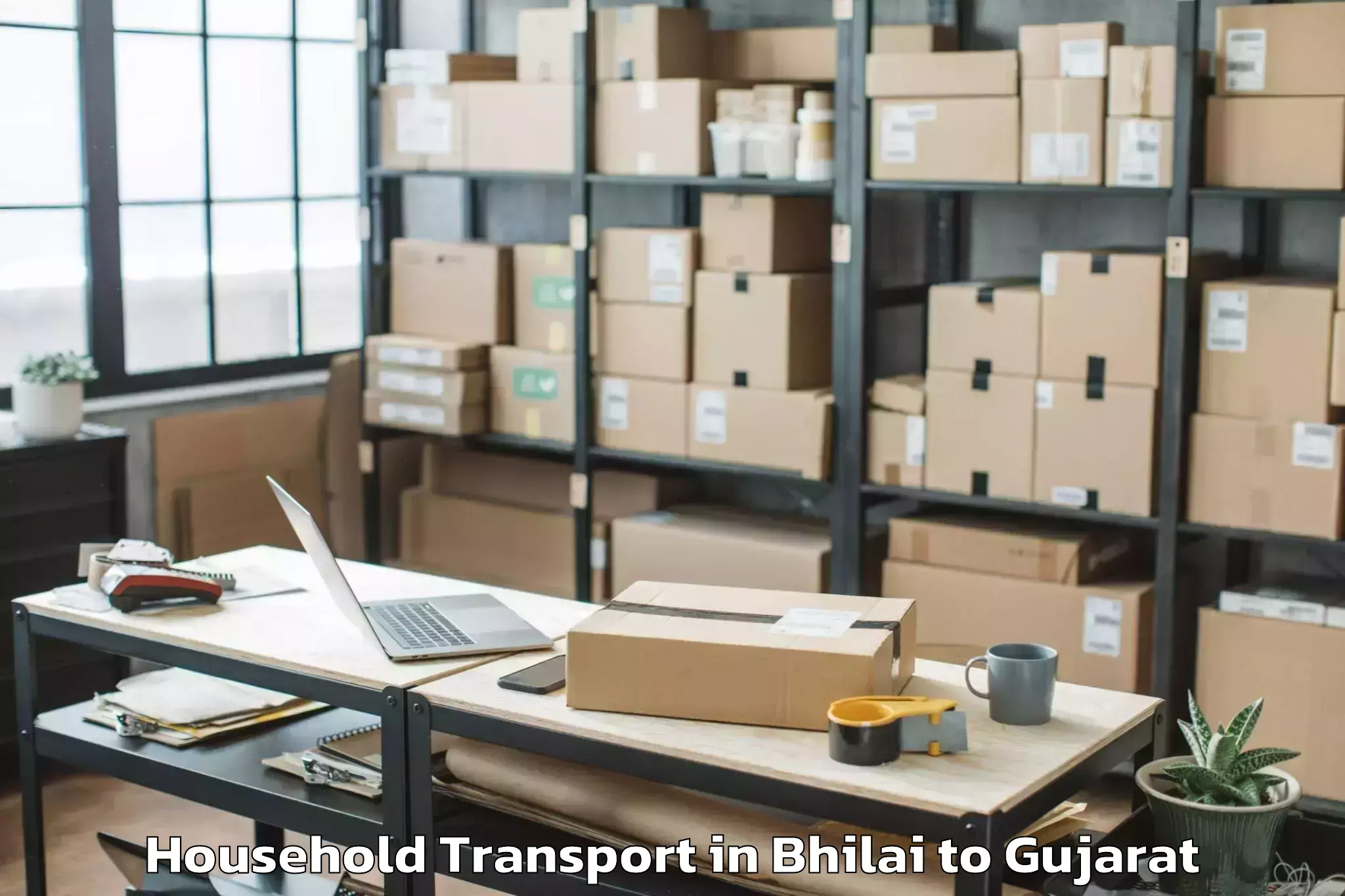 Get Bhilai to Kherva Household Transport